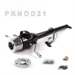 Tilt Column Black - Column Shift O/D FLR MNT 6 Hole Push Button RD w/ RFID - Part Number: HEXCB1XBO1X6PRD1