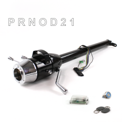 Tilt Column Black - Column Shift O/D 6 Hole Push Button BL w/ RFID - Part Number: HEXCB1XBO0X6PBL1