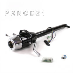 Tilt Column Black - Column Shift O/D 6 Hole Push Button BL  - Part Number: HEXCB1XBO0X6PBL0