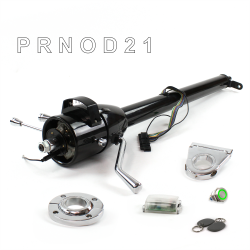 Tilt Column Black - Column Shift O/D FLR MNT 3.5" Drop Push Button GN w/ RFID - Part Number: HEXCB1XBO135XPGN1