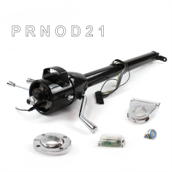 Tilt Column Black - Column Shift O/D FLR MNT 3.5" Drop Push Button BL  - Part Number: HEXCB1XBO135XPBL0