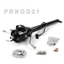 Tilt Column Black - Column Shift O/D FLR MNT 3.5" Drop Push Button RD  - Part Number: HEXCB1XBO135XPRD0