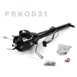 Tilt Column Black - Column Shift O/D 3.5" Drop Push Button RD  - Part Number: HEXCB1XBO035XPRD0