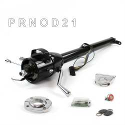 Tilt Column Black - Column Shift O/D FLR MNT 2.5" Drop Push Button RD w/ RFID - Part Number: HEXCB1XBO125XPRD1