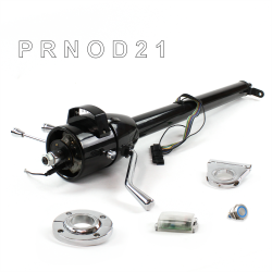 Tilt Column Black - Column Shift O/D FLR MNT 2.5" Drop Push Button BL  - Part Number: HEXCB1XBO125XPBL0