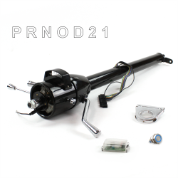 Tilt Column Black - Column Shift O/D 2.5" Drop Push Button BL  - Part Number: HEXCB1XBO025XPBL0