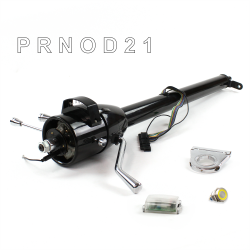 Tilt Column Black - Column Shift O/D 2.5" Drop Push Button YL  - Part Number: HEXCB1XBO025XPYL0