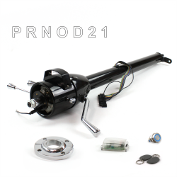 Tilt Column Black - Column Shift O/D FLR MNT Push Button BL w/ RFID - Part Number: HEXCB1XBO1XXPBL1