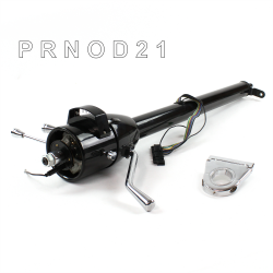 Tilt Column Black - Column Shift O/D 3.5" Drop  - Part Number: HEXCB1XBO035XX0