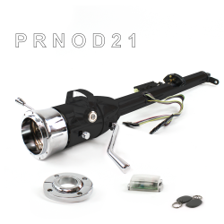 Keyed Tilt Column Black - Column Shift O/D FLR MNT 9 Hole Push Button w/ RFID - Part Number: HEXCB1KBO1X9PXX1