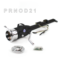 Keyed Tilt Column Black - Column Shift O/D FLR MNT 9 Hole Push Button BL  - Part Number: HEXCB1KBO1X9PBL0