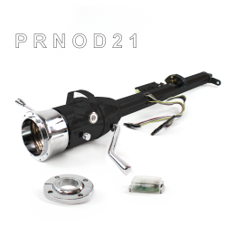 Keyed Tilt Column Black - Column Shift O/D FLR MNT 9 Hole Push Button WH  - Part Number: HEXCB1KBO1X9PWH0