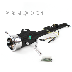 Keyed Tilt Column Black - Column Shift O/D 9 Hole Push Button GN  - Part Number: HEXCB1KBO0X9PGN0