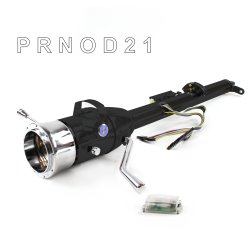 Keyed Tilt Column Black - Column Shift O/D 9 Hole Push Button BL  - Part Number: HEXCB1KBO0X9PBL0