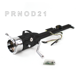 Keyed Tilt Column Black - Column Shift O/D 9 Hole Push Button WH  - Part Number: HEXCB1KBO0X9PWH0