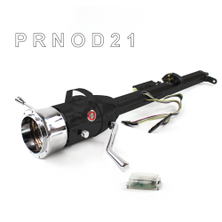 Keyed Tilt Column Black - Column Shift O/D 9 Hole Push Button RD  - Part Number: HEXCB1KBO0X9PRD0