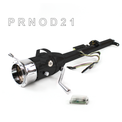 Keyed Tilt Column Black - Column Shift O/D 9 Hole Push Button  - Part Number: HEXCB1KBO0X9PXX0