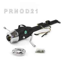 Keyed Tilt Column Black - Column Shift O/D FLR MNT 6 Hole Push Button GN  - Part Number: HEXCB1KBO1X6PGN0