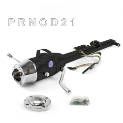 Keyed Tilt Column Black - Column Shift O/D FLR MNT 6 Hole Push Button BL  - Part Number: HEXCB1KBO1X6PBL0