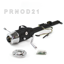 Keyed Tilt Column Black - Column Shift O/D FLR MNT 6 Hole Push Button WH  - Part Number: HEXCB1KBO1X6PWH0