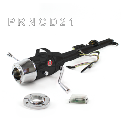 Keyed Tilt Column Black - Column Shift O/D FLR MNT 6 Hole Push Button RD  - Part Number: HEXCB1KBO1X6PRD0