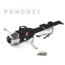 Keyed Tilt Column Black - Column Shift O/D 6 Hole Push Button RD  - Part Number: HEXCB1KBO0X6PRD0