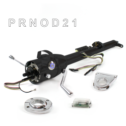 Keyed Tilt Column Black - Column Shift O/D FLR MNT 3.5" Drop Push Button BL  - Part Number: HEXCB1KBO135XPBL0