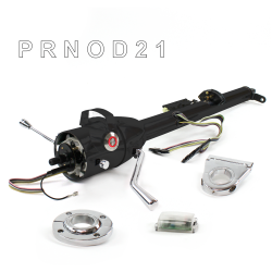 Keyed Tilt Column Black - Column Shift O/D FLR MNT 3.5" Drop Push Button RD  - Part Number: HEXCB1KBO135XPRD0