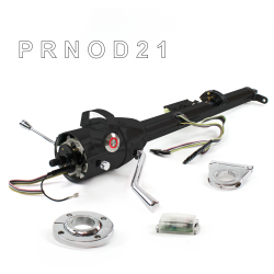 Keyed Tilt Column Black - Column Shift O/D FLR MNT 2.5" Drop Push Button RD  - Part Number: HEXCB1KBO125XPRD0