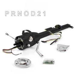 Keyed Tilt Column Black - Column Shift O/D FLR MNT 2.5" Drop Push Button  - Part Number: HEXCB1KBO125XPXX0