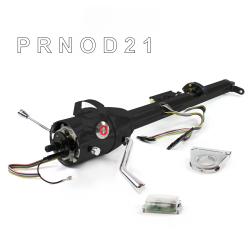 Keyed Tilt Column Black - Column Shift O/D 2.5" Drop Push Button RD  - Part Number: HEXCB1KBO025XPRD0