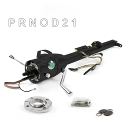 Keyed Tilt Column Black - Column Shift O/D FLR MNT Push Button GN w/ RFID - Part Number: HEXCB1KBO1XXPGN1