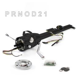 Keyed Tilt Column Black - Column Shift O/D FLR MNT Push Button WH w/ RFID - Part Number: HEXCB1KBO1XXPWH1