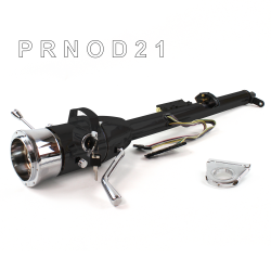 Keyed Tilt Column Black - Column Shift O/D 2.5" Drop 9 Hole  - Part Number: HEXCB1KBO0259X0