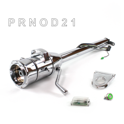 Tilt Column Chrome - Column Shift O/D 3.5" Drop 9 Hole Push Button GN  - Part Number: HEXCC1XCO0359PGN0