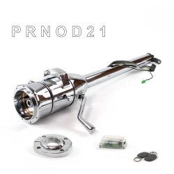 Tilt Column Chrome - Column Shift O/D FLR MNT 9 Hole Push Button w/ RFID - Part Number: HEXCC1XCO1X9PXX1