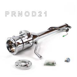 Tilt Column Chrome - Column Shift O/D FLR MNT 9 Hole Push Button BL  - Part Number: HEXCC1XCO1X9PBL0