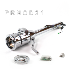 Tilt Column Chrome - Column Shift O/D FLR MNT 9 Hole Push Button WH  - Part Number: HEXCC1XCO1X9PWH0