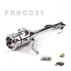 Tilt Column Chrome - Column Shift O/D 9 Hole Push Button GN w/ RFID - Part Number: HEXCC1XCO0X9PGN1