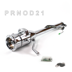 Tilt Column Chrome - Column Shift O/D 9 Hole Push Button w/ RFID - Part Number: HEXCC1XCO0X9PXX1