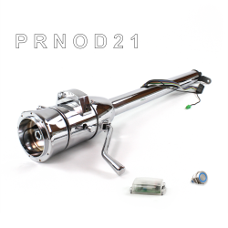 Tilt Column Chrome - Column Shift O/D 9 Hole Push Button BL  - Part Number: HEXCC1XCO0X9PBL0