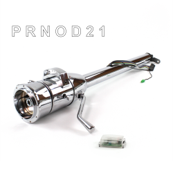 Tilt Column Chrome - Column Shift O/D 9 Hole Push Button  - Part Number: HEXCC1XCO0X9PXX0