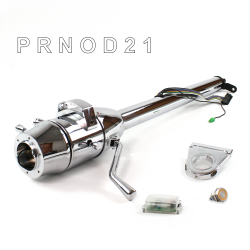 Tilt Column Chrome - Column Shift O/D 3.5" Drop 6 Hole Push Button OR  - Part Number: HEXCC1XCO0356POR0