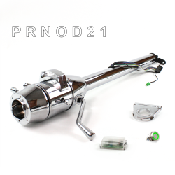 Tilt Column Chrome - Column Shift O/D 2.5" Drop 6 Hole Push Button GN  - Part Number: HEXCC1XCO0256PGN0