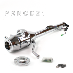 Tilt Column Chrome - Column Shift O/D FLR MNT 6 Hole Push Button w/ RFID - Part Number: HEXCC1XCO1X6PXX1