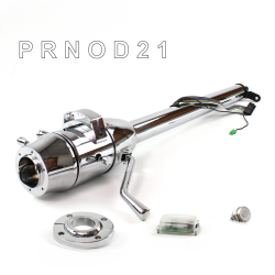 Tilt Column Chrome - Column Shift O/D FLR MNT 6 Hole Push Button WH  - Part Number: HEXCC1XCO1X6PWH0