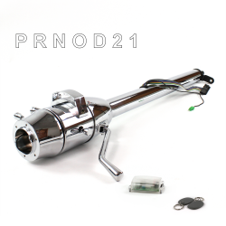 Tilt Column Chrome - Column Shift O/D 6 Hole Push Button w/ RFID - Part Number: HEXCC1XCO0X6PXX1