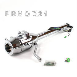 Tilt Column Chrome - Column Shift O/D 6 Hole Push Button GN  - Part Number: HEXCC1XCO0X6PGN0