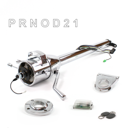 Tilt Column Chrome - Column Shift O/D FLR MNT 3.5" Drop Push Button w/ RFID - Part Number: HEXCC1XCO135XPXX1