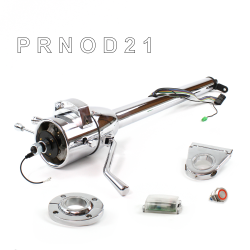 Tilt Column Chrome - Column Shift O/D FLR MNT 3.5" Drop Push Button RD  - Part Number: HEXCC1XCO135XPRD0